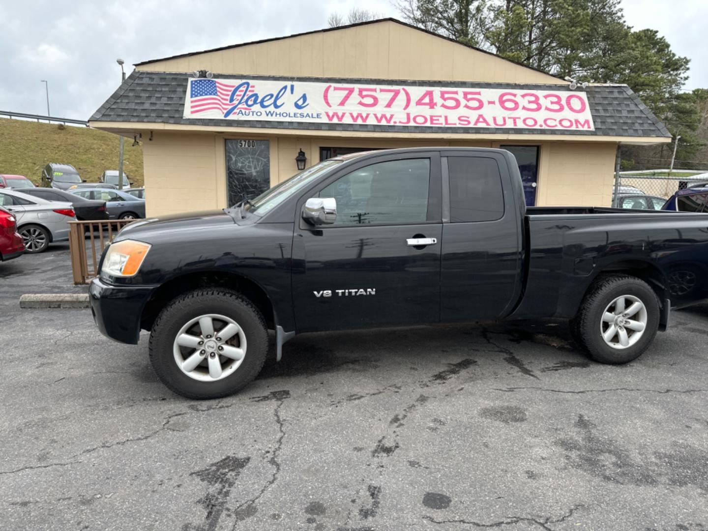 2010 Black Nissan Titan (1N6BA0CH4AN) , located at 5700 Curlew Drive, Norfolk, VA, 23502, (757) 455-6330, 36.841885, -76.209412 - Photo#0